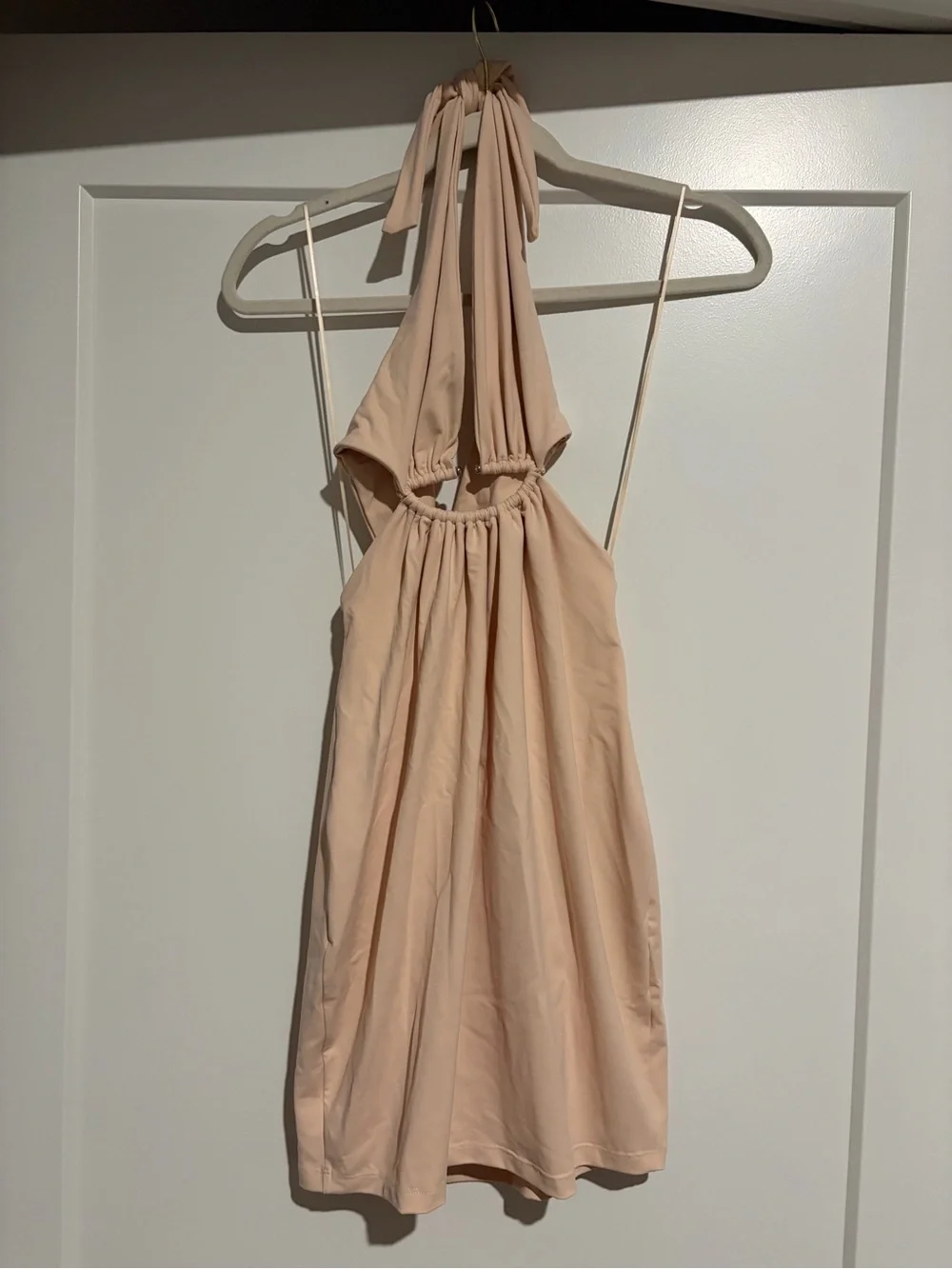 Susana Monaco Blush Halter Mini Dress